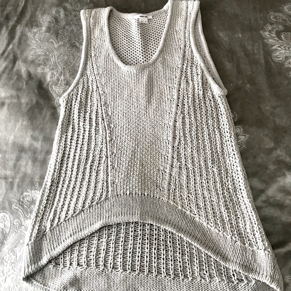 Helmet Lang crochet tank top